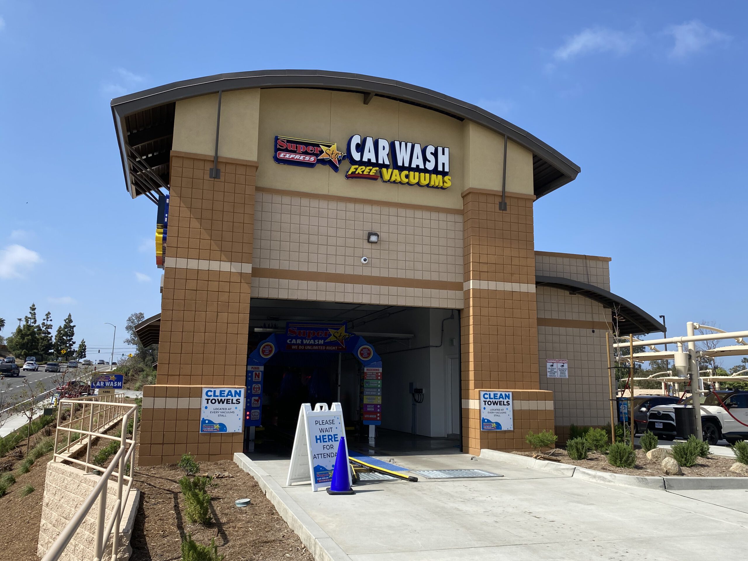 Palm Ave. and E Plaza Blvd. - Super Star Car Wash