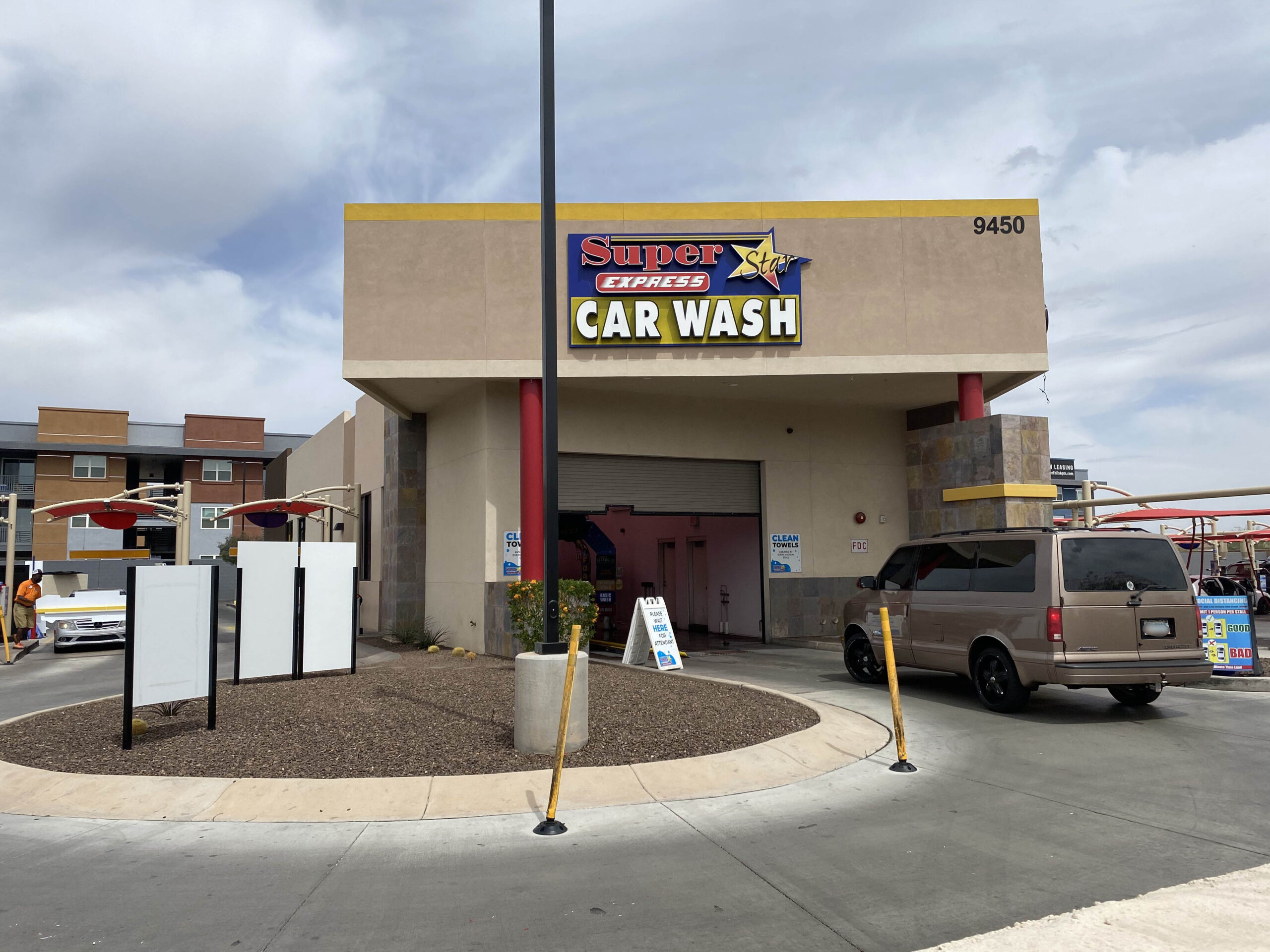 Palm Ave. and E Plaza Blvd. - Super Star Car Wash